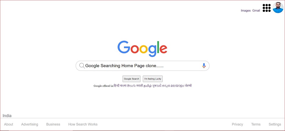 google home page